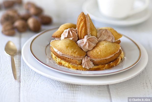 Madeleines aux châtaignes, façon Saint-Honoré de Charles & Alice